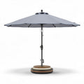 Parasol met een aluminium frame en een stoffen doek in donkerblauw 250 x 250 x 250cm