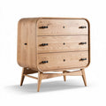 Houten ladenkast met drie lades en een afmeting van 80 x 40 x 80cm