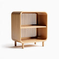 Houten open kast met twee planken en moderne stijl 40 x 30 x 50cm